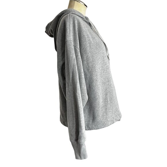 Old Navy Hoodie M Womens Grey Oversize Half Zip Long Sleeve Pullover Size Medium - Picture 3 of 11